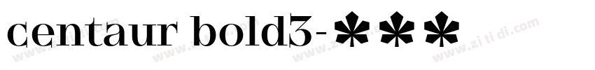 centaur bold3字体转换